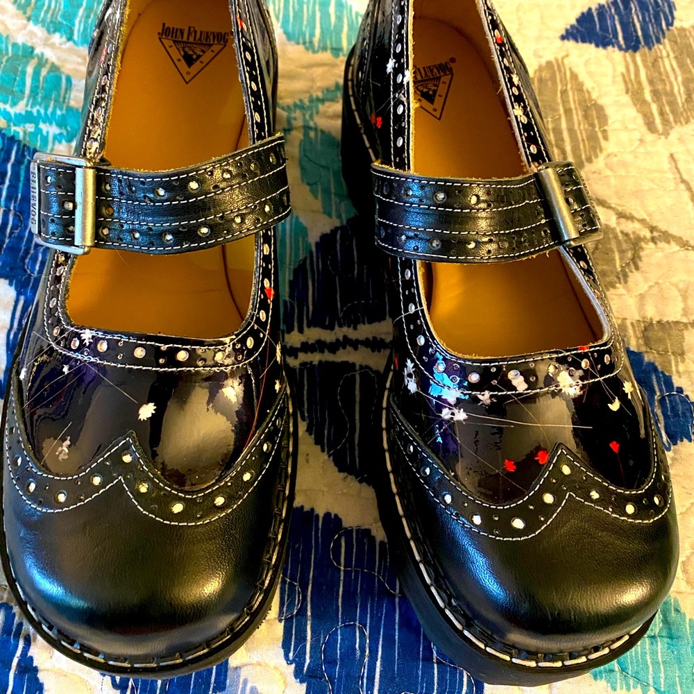 John Fluevog , Akira platform Mary Jane. Size 9